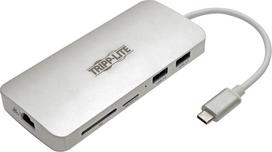 Stotis/replikatorius Eaton USB-C iš Tripp Lite serijos — 4K HDMI, USB 3.x (5Gb/s), USB-A/C, GbE, atminties kortelė, PD 60 W | U442-DOCK11-S | 037332213372