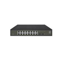 LevelOne GES-2118 Hilbert 18 prievadų Gigabit valdomas L2 Smart Lite tinklo jungiklis, 16x Gigabit RJ45, 2x SFP | GES-2118 | 4015867229262