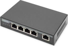 DIGITUS POE Extender 4PPoE 4-Port 85W 100m Verlängerung schw | DN-95128-1 | 4016032486121