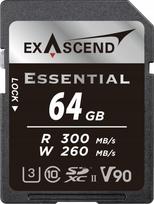 Atminties kortelė ExAscend Essential SDXC 64GB Class 10 UHS-II/U3 V90 (EX64GSDU2-S) | EX64GSDU2-S | 6972904951181