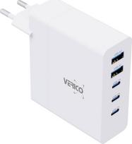 Verico Ladegerät MOJO GaN 140W PD, 5-Port (USB-A & USB-C) WH retail | 4OJ-ABGWE1-N1 | 4713095609169