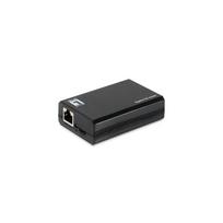 LevelOne PoE Gigabit Splitter RJ45/USB-C  1Gbps  50W Black | POS-5001 | 4015867231128