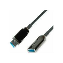 USB kabelis Roline USB-A - USB-A 15 m Black (12.04.1076) | 12.04.1076 | 7630049627277