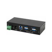 Exsys EXSYS EX-11244HMS 4 prievadų USB 3.2 Gen 1 HUB su DIN bėgeliu ir VIA VL813 lustų rinkiniu sienai | 4718359112447 | 4718359112447