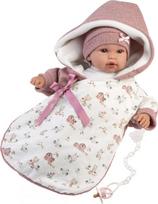 Llorens 16350 Lėlė kūdikis 36 cm su pink miegmaišiu | 8426265163502 | 8426265163502