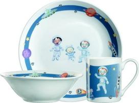 Leonardo 3 dalių vaikų indų rinkinys kosmosas BAMBINI AVVENTURA | L-022799 | 4002541227997