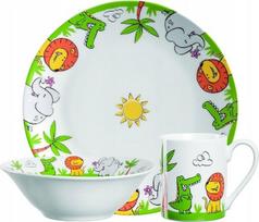 Leonardo rinkinys 3 dalių vaikų indų liūtas BAMBINI AVVENTURA - | L-023152 | 4002541231529