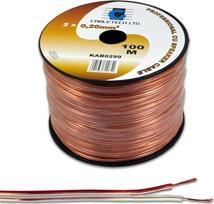Laidų kabelis Cabletech KAB0315 Garsiakalbio laidas 1,0mm (ritė 100m) | LEC-KAB0315 | 5901436707738