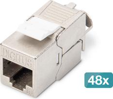 DIGITUS Keystone Jack Cat6A/RJ45->LSA geschirmt 500MHz  48St | DN-93615-48 | 4016032490586