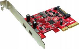 Valdiklis Roline PCI Express plokštė, USB 3.2 Gen 2, 2x USB-C | 15.06.2143 | 7611990130962