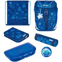 Herlitz pradinės mokyklos kuprinė SoftLight Plus GREENline Deep Sea | 50043026 | 4008110344546