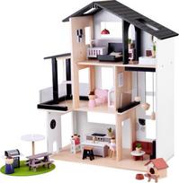 Jokomisiada Medinis lėlių namelis Loft su lėlėmis (ZA5073) | ZA5073 | 5905258531304