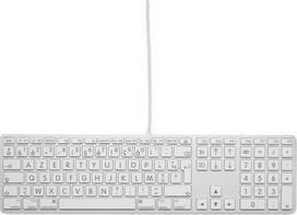 Klaviatūra LMP Large Font USB klaviatūra su laidu 110 klavišų su 2x USB ir aliuminio viršutiniu dangčiu - Prancūzų AZERTY | 24215 | 7640113436629