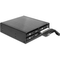 DELOCK Wechselrahmen 4x 2,5" SATA HDD in 5,25" Schacht | 47220 | 4043619472208
