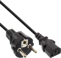 Maitinimo laidas InLine 40 vnt. pakuotė Bulk-Pack ® Power Cable vokiečių 3 kontaktų IEC C13 H05VV-F 3x0.75mm² Black 1.5m | B-16651A | 4043718316274