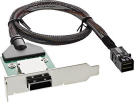 InLine InLine® SAS HD žemo profilio adapterio laikiklis ext. SFF-8088 į int. SFF-8643 0.5m | 27656C | 4043718317486