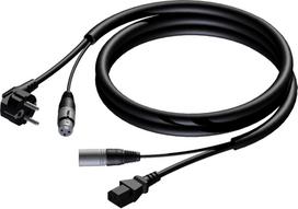 Laidas Procab PROCAB CAB402/20 Schuko kištukas & XLR lizdas - euro power lizdas & XLR kištukas - 3 x 2,5 mm² 20 m | CAB402/20 | 5414795013179