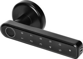 Orno durų rankena su jutikline klaviatūra, pirštų atspaudų skaitytuvu ir SMART funkcija, Black | CDL-1/B | 5908254826801