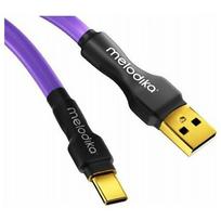 Melodika MDUAC40 Purple USB A-C kabelis, 4m, tarp jų DAC / medicinos įrenginiams | MELO-MDUAC40 | 5907609009814