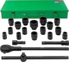 Raktų rinkinys su smūginiu veržliarakčiu ROCKFORCE / WMC ROCKFORCE 21 vnt. 3/4" 12KĄT. 17-50mm | RF-6212-9MPB | 5906692102198