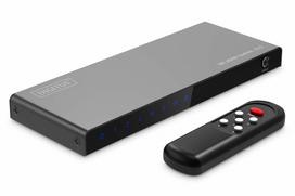 Przełącznik/Switch 8K HDMI 5x1, 60Hz (4:4:4), HDR, HDCP 2.3, pilot, Black | DS-55334 | 4016032495550