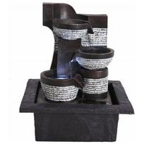 Namų dekoratyvinis stovas su fontanu, LED apšvietimas, 21,5 x 19 x 26 cm | 5902973448276 | 5902973448276