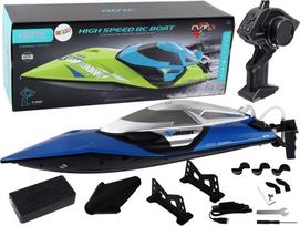 LeanToys Nuotolinio valdymo motorinė valtis 2,4G Šviesos 30 km/h Blue | 16350 | 5905679078839