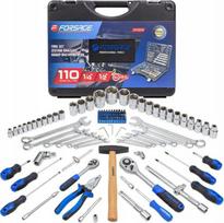 Rinkinys įrankių Forsage 110 vnt. 1/4" ir 1/2" (5-32mm) (šešiakampių) | F-41101-5 | 5905101391345