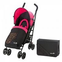 Vežimėlis SAFETY SLIM PACKAGE CITY Pink + miegmaišis + krepšys 12077062 | Ż-MA-WÓ-07-60 | 3220660204045