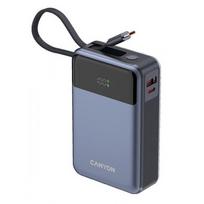 CANYON power bank OnPower 600 built-in cable 20000 mAh PD65W Dark Grey | 5291485017347 | 5291485017347