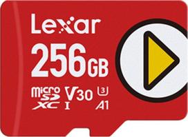 Atminties kortelė Lexar PLAY MicroSDXC 256GB Class 10 UHS-I/U1 A1 V30 (LMSPLAY256G-BNSNG) | LMSPLAY256G-BNSNG | 843367137220