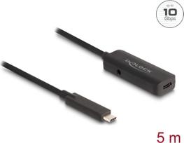 DELOCK Aktives USB 10Gbps Verlängerungskabel USB Type-C 5 m | 80028 | 4043619800285