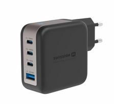 Ładowarka Swissten Travel Charger GaN 3x USB-C PD 100W / USB-A 18W QC | 22071600 | 8595217488342