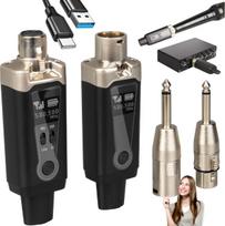 DNA WXLR1 belaidė UHF garso perdavimo sistema USB-C +48V Phantom 2x adapteris XLR/jack 6,35 mm rinkinys | 5908249827219 | 5908249827219