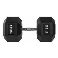 HMS Hantel Hex Pro guminis hantelis 1 x 37.5 kg | 17-66-126 | 5907695518191
