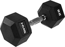 HMS Hantel Hex Pro gumuotas hantelis 1 x 20 kg | 17-66-119 | 5906727001458