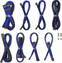 CableMod C-Series Pro ModMesh apvalkalas 12V-2x6 12VHPWR Dual StealthSense kabelių rinkinys Corsair RMi, RMx (Black Label) - Black/Blue | CM-PCSR-16X2KIT-NKKB-R-SS | 703670116407