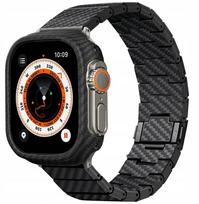 Juostos PITAKA anglies pluošto moderni Apple Watch 1/2/3/4/5/6/7/8/9/10/11/SE/SE 3/Ultra1/2/3 Black | AWB2307 | 0749355415106