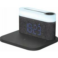 Proove 3-in-1 naktinė lempa + žadintuvas Dieną ir naktį LED 1200mAh 3W indukcinis įkrovimas 15W dark gray | PLDN05002005 | 6901111481471