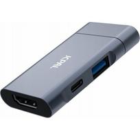 JCPAL USB-C 3-in-1 kelioninis hubas - HDMI/PD/USB-A 3.0 hubas - saugumo garantija. Paprastos įmokos. Nemokamas pristatymas nuo 170 zł. | JCP6349 | 6954661871759
