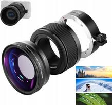 Objektyvas 2in1 HD Wide 18mm 0.75x + Makro 10x Sony Zv1 Zv-1 Neewer Ls-18 | SB9764 | 5904647827561