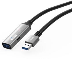 USB kabelis MicroConnect USB-A - USB-A Black-silver (USB3.0AAF20A) | USB3.0AAF20A | 5715063708941
