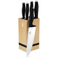 Berlinger Haus Rinkinys peilių Bh-2970 Black Rose bambuko laikiklyje | BH-2970 Kinghoff | 5999108478512
