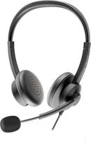 Ausinės Axtel AXH-ACEUCD laidinės su galvos lankeliu biurui/telefonų centrui USB Type-C / USB Type-A Black | AXH-ACEUCD | 5901986764113