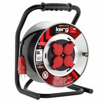 Kerg ritininis prailgintojas KERG W2381 30m 31,5mm2 H05RR-F 250V Black | 5901791091602 | 5901791091602
