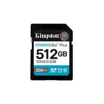 Karta Kingston Canvas Go! Plus (Gen4) SDXC 512GB Class 10 UHS-I/U3 V30 (SDG4/512GB) | SDG4/512GB | 740617347760