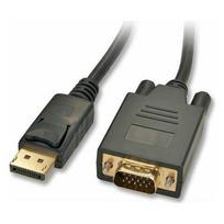 Lindy kabelis DisplayPort - D-Sub (VGA) 1m Black (41470) | 41470