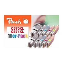 Peach Patrone Canon PGI-570XL/CLI-571XL   Multi-10-Pack komp | PI100-311 | 7640173432289