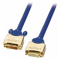 Kabelis Lindy DVI-D - DVI-D 3m Blue (37051) | 37051 | 4002888370516