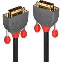 Lindy DVI-D Dual-Link Kabel, Anthra Line (Black/Gray, 10 Meter) | 36226 | 4002888362269